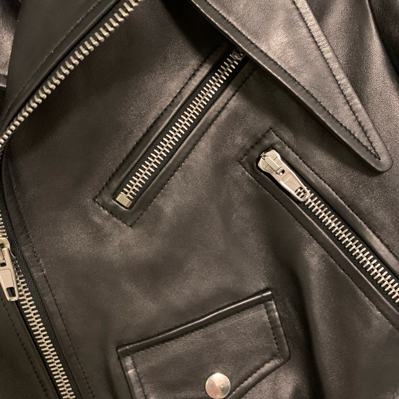 Balenciaga luxury  leather biker jacket 🔥 - Picture 8 of 16